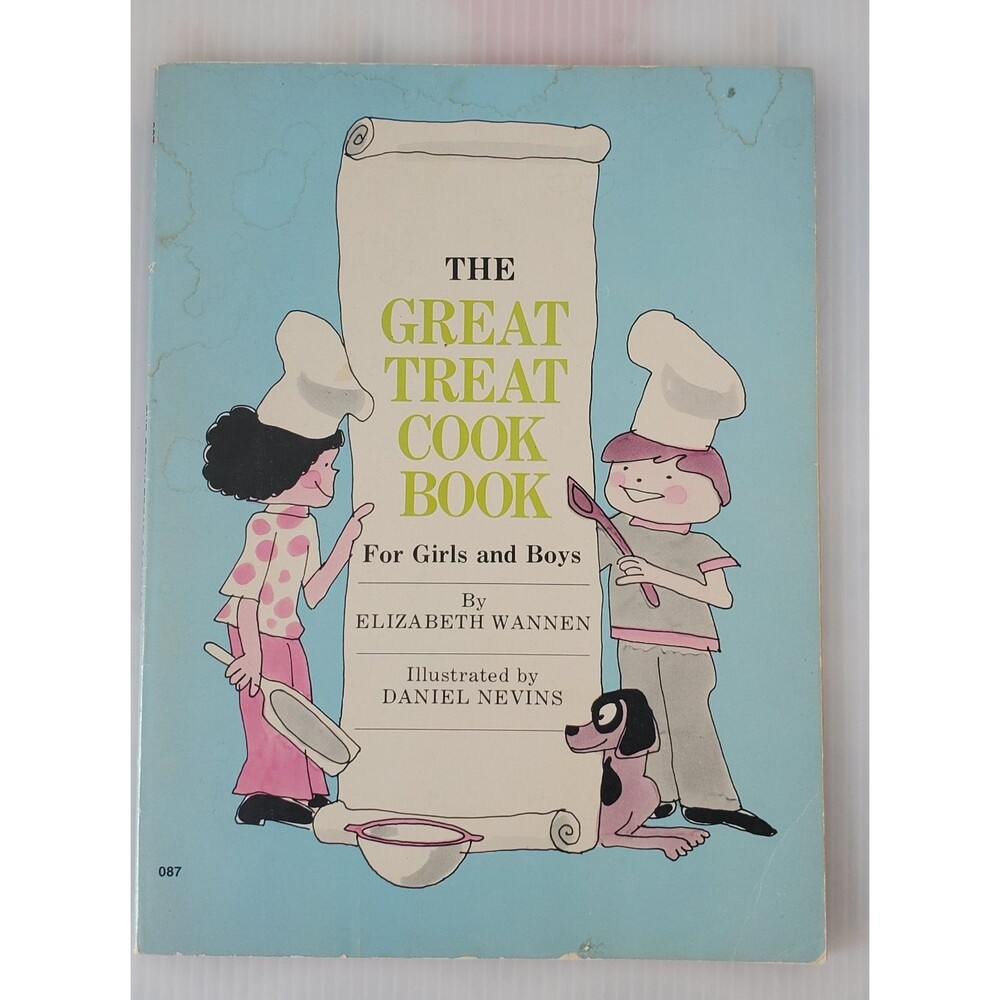 Vintage The Great Treat Cook Book for Boys and Girls Easy to Read 1975 Kids 70s